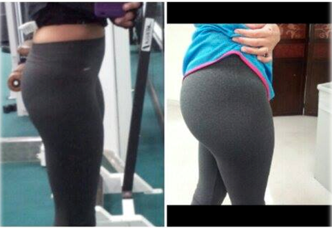 flat butt before after