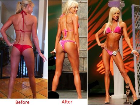 Sammie trained just 2 days per week with 1-2 sets of a handful of exercises to achieve this transformation.