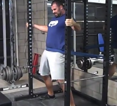 band standing hip thrust