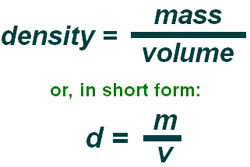 density formula