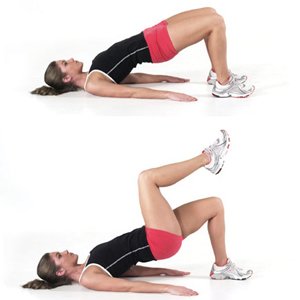 Supine hip bridges online kettlebell