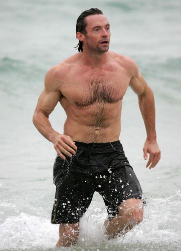 Hugh Jackman bulked up right too