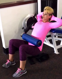 Leg curl hip outlet thrust